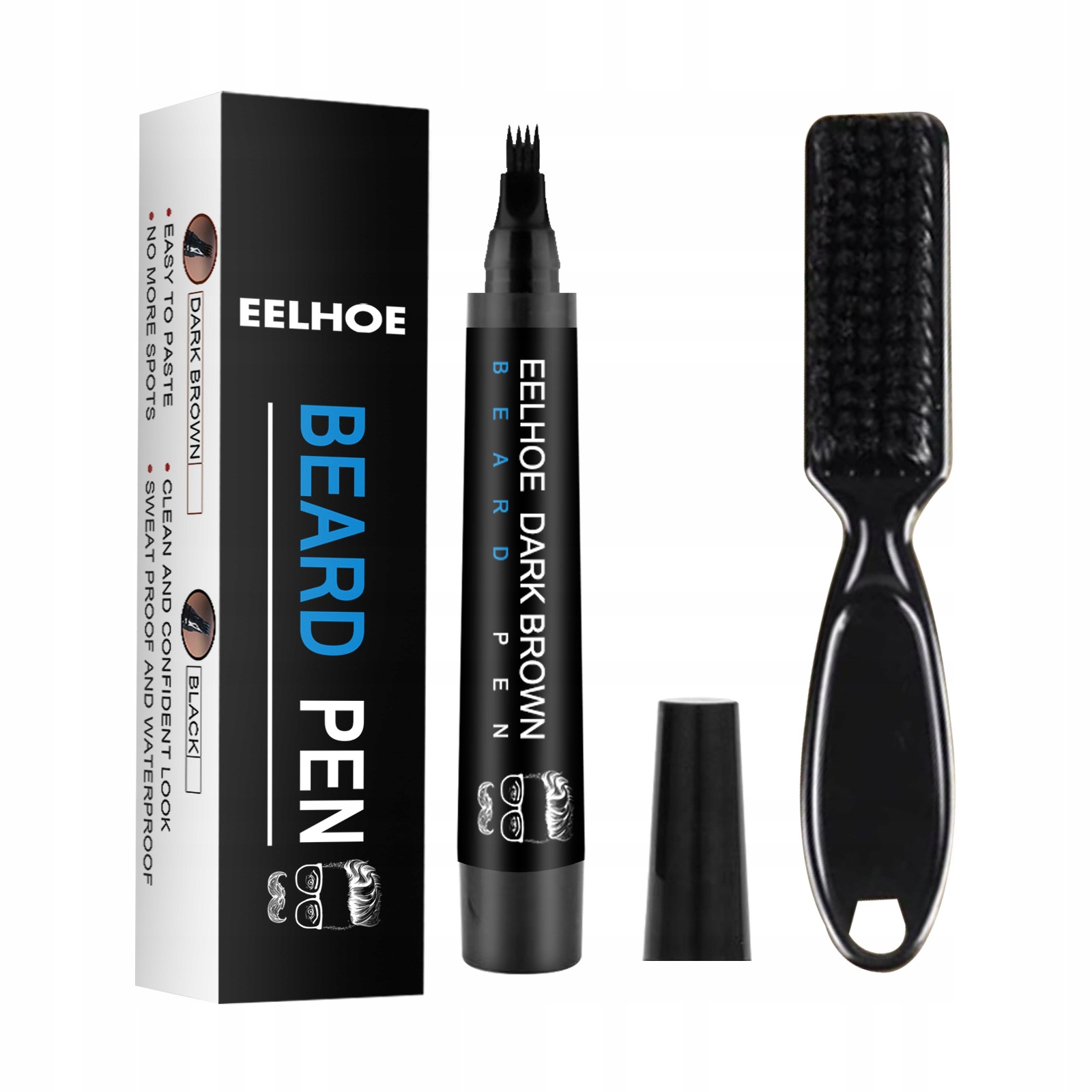 Waterproof Black Beard Filler Pen
