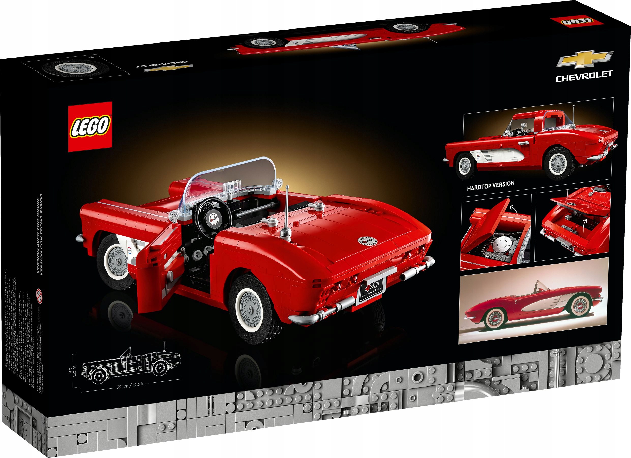 LEGO 10321 ICONS Chevrolet Corvette Oryginalne Marka LEGO