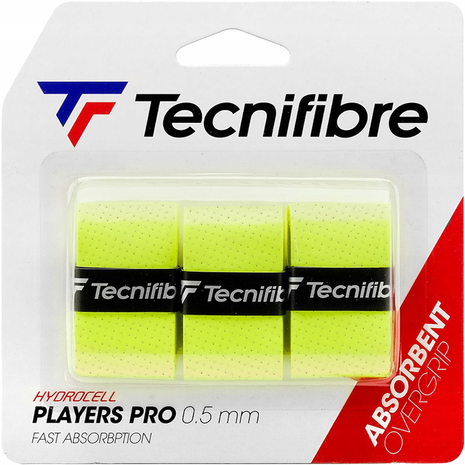 Tecnifibre Pro Player's 3P Owijki tenisowe wierzchnia Neon 3szt.