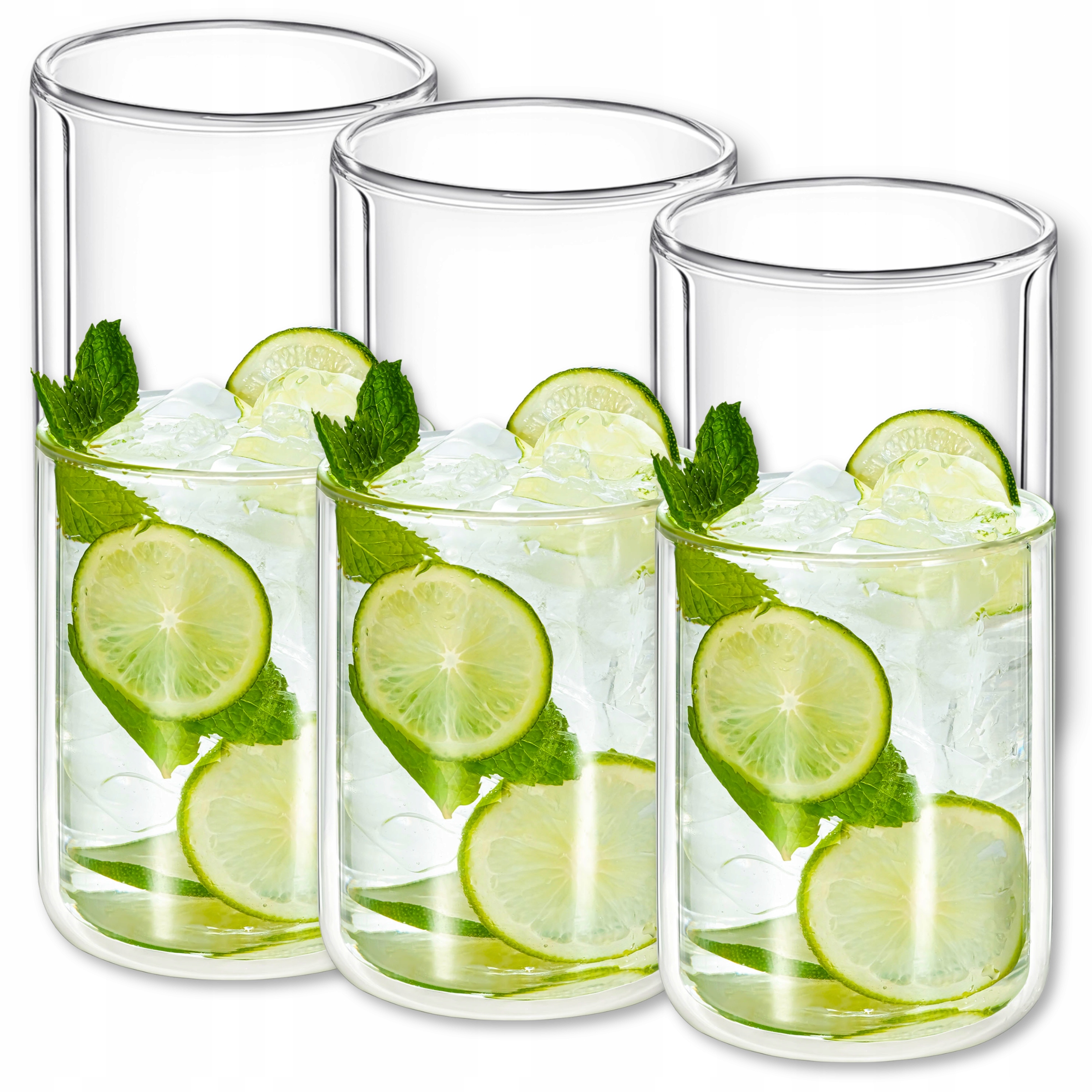 Pohár s dvojitou stenou na nápoje zo žiaruvzdorného skla 300 ml 6 ks