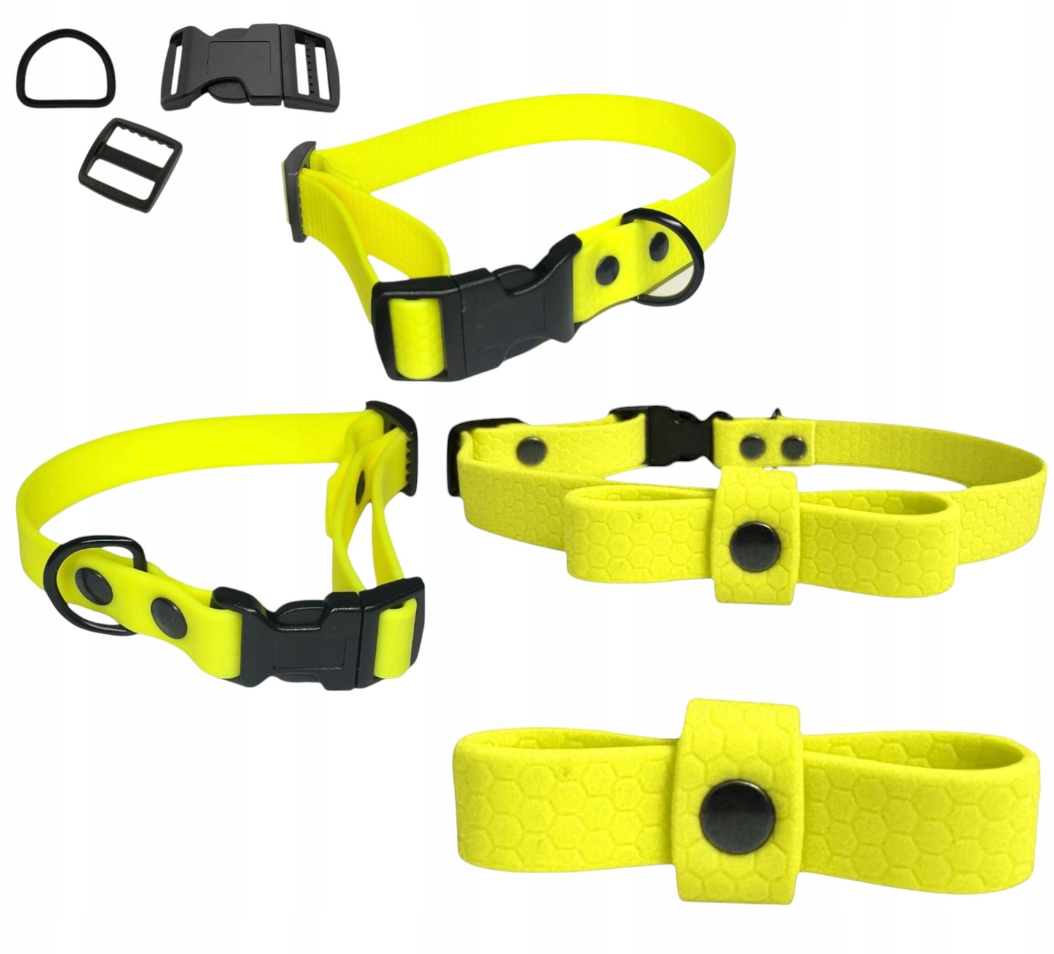 Levně Obojek S Mašličkou Pro Malého Psa, Měkký, Voděodolný, Biothane Hexa M