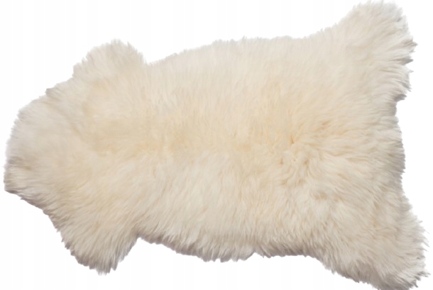 Polské přírodní ovčí kůže Kobereček Bílý Kožíšek Přírodní