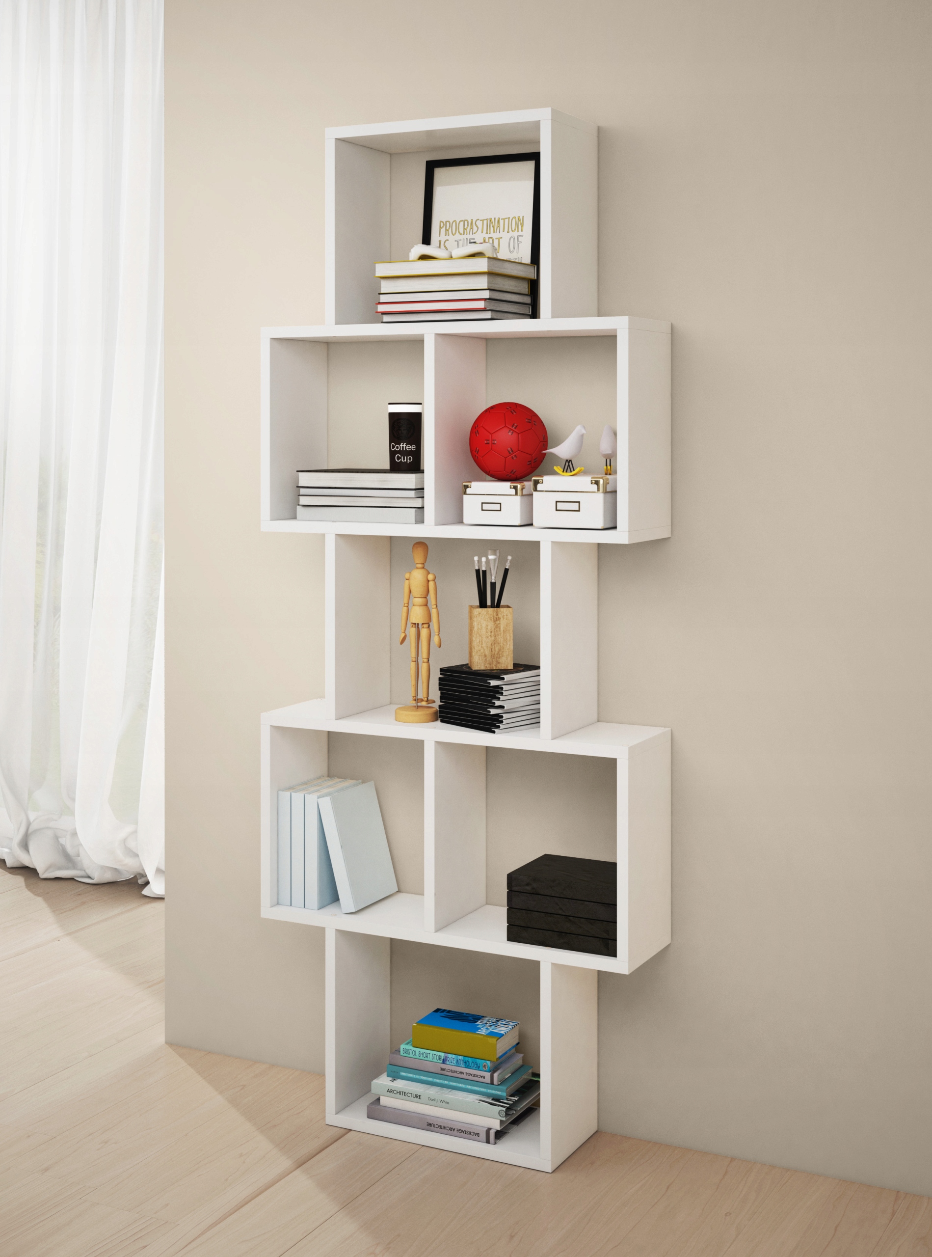 Półka TRIO 001 Biała Marka KING-Meble