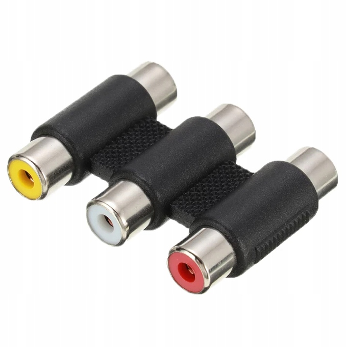 

Adapter Złączka Potrójna 3x Cinch Cinch Żeński
