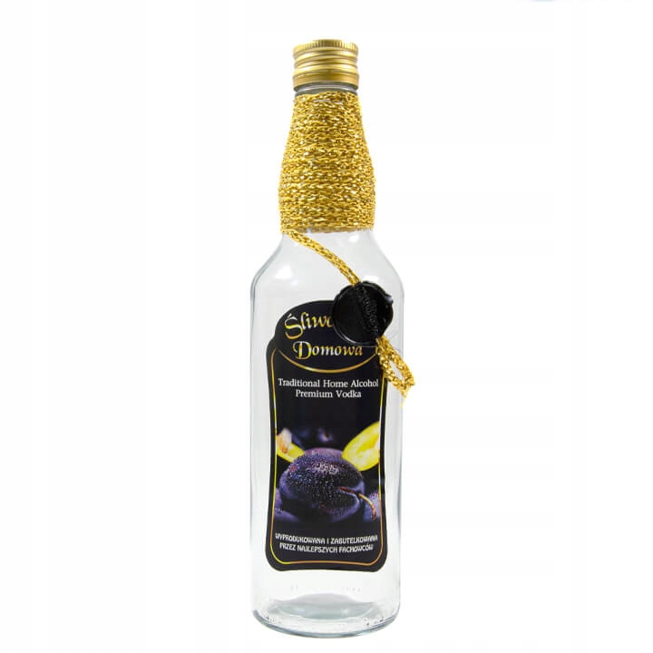 

Butelka zdobiona monopol 500ml Domowa Śliwowica