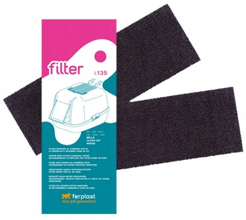 

Ferplast Filtr węglowy do kuwety dla kota L 135