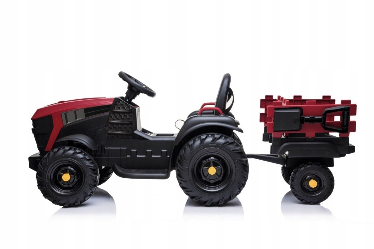 Duży Traktor na akumulator z Przyczepką Pilot dla dzieci 12V 9Ah