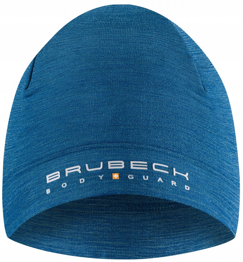 Czapka Brubeck wełniana wełna Wool HM10180 Jeansowy S/m