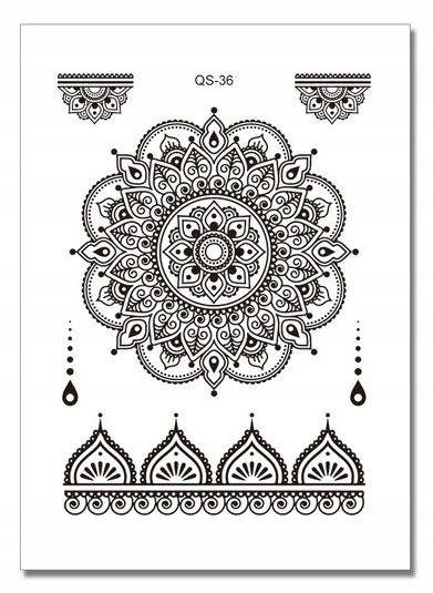 TATUAŻ TYMCZASOWY ZMYWALNY NA DŁOŃ PIĘŚĆ PALCE KWIAT W INDYJSKIM STYLU Kod producenta TATUAŻ TYMCZASOWY KWIAT W INDYJSKIM STYLU