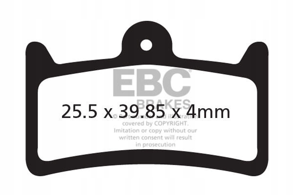 CFA639R Klocki hamulcowe rowerowe (organiczne wyczynowe) Ebc Brakes