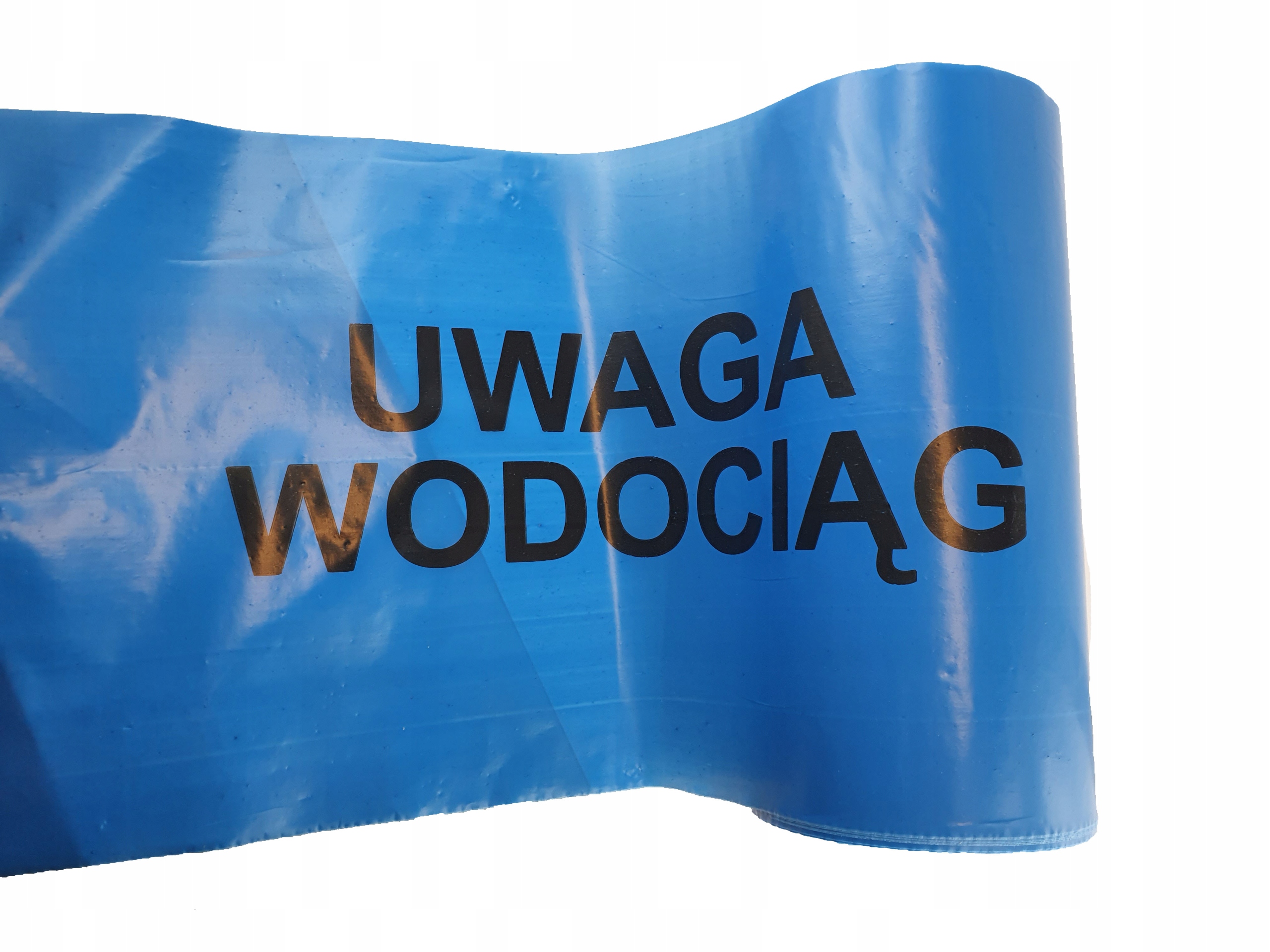 

Taśma ostrzegawcza niebieska 20cm 100mb Uwaga