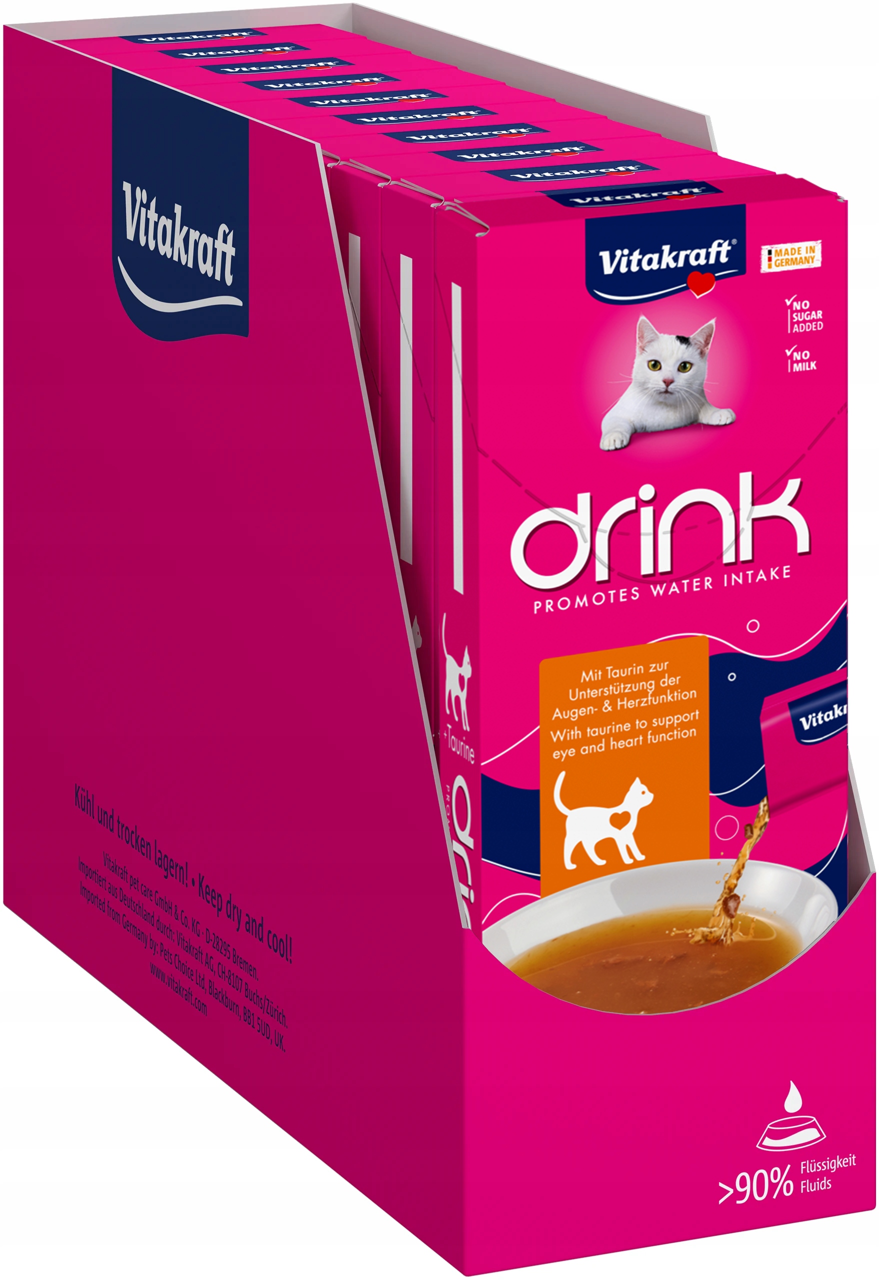 Levně Vitakraft Cat Vita Drink pro kočky Kuře & Taurin 30g 45ks
