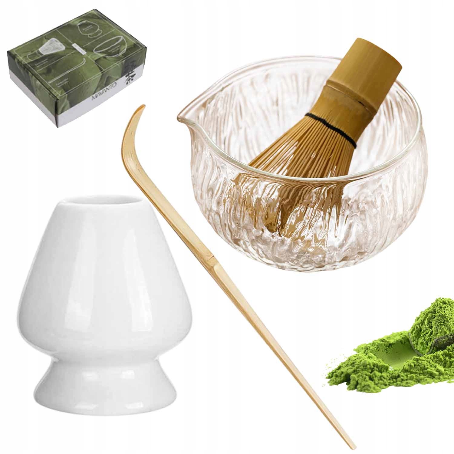 Levně Sada Na Čaj Matcha, Sada Metel Matcha S Metličkou Na Matchu 4V1