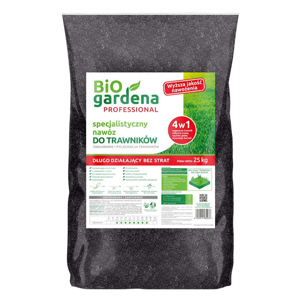 Biogardena Nawóz długo działający do trawników 25kg