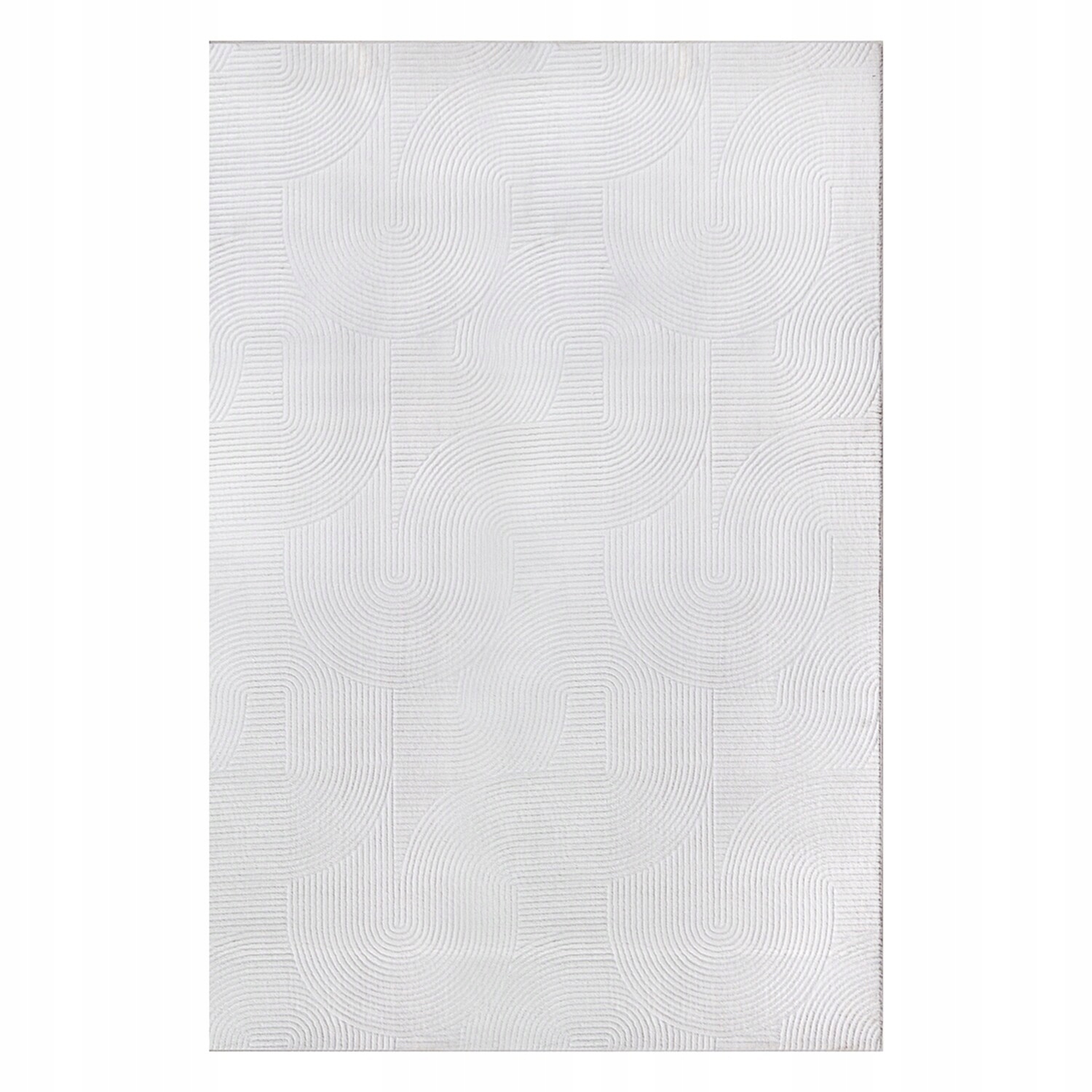 Moderný koberec do obývačky 160 x 230 cm, krémový, plocho tkaný