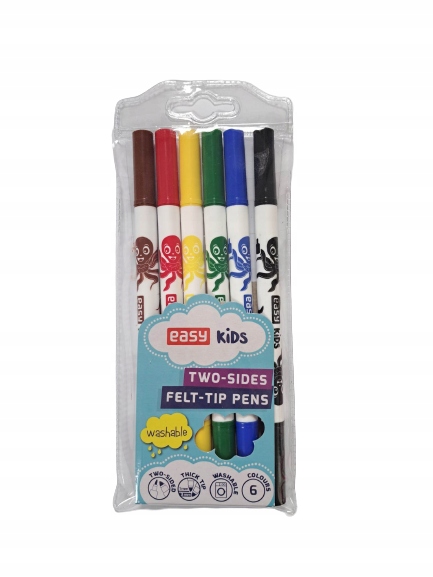 

Pisaki Flamastry Dwustronne easy kids