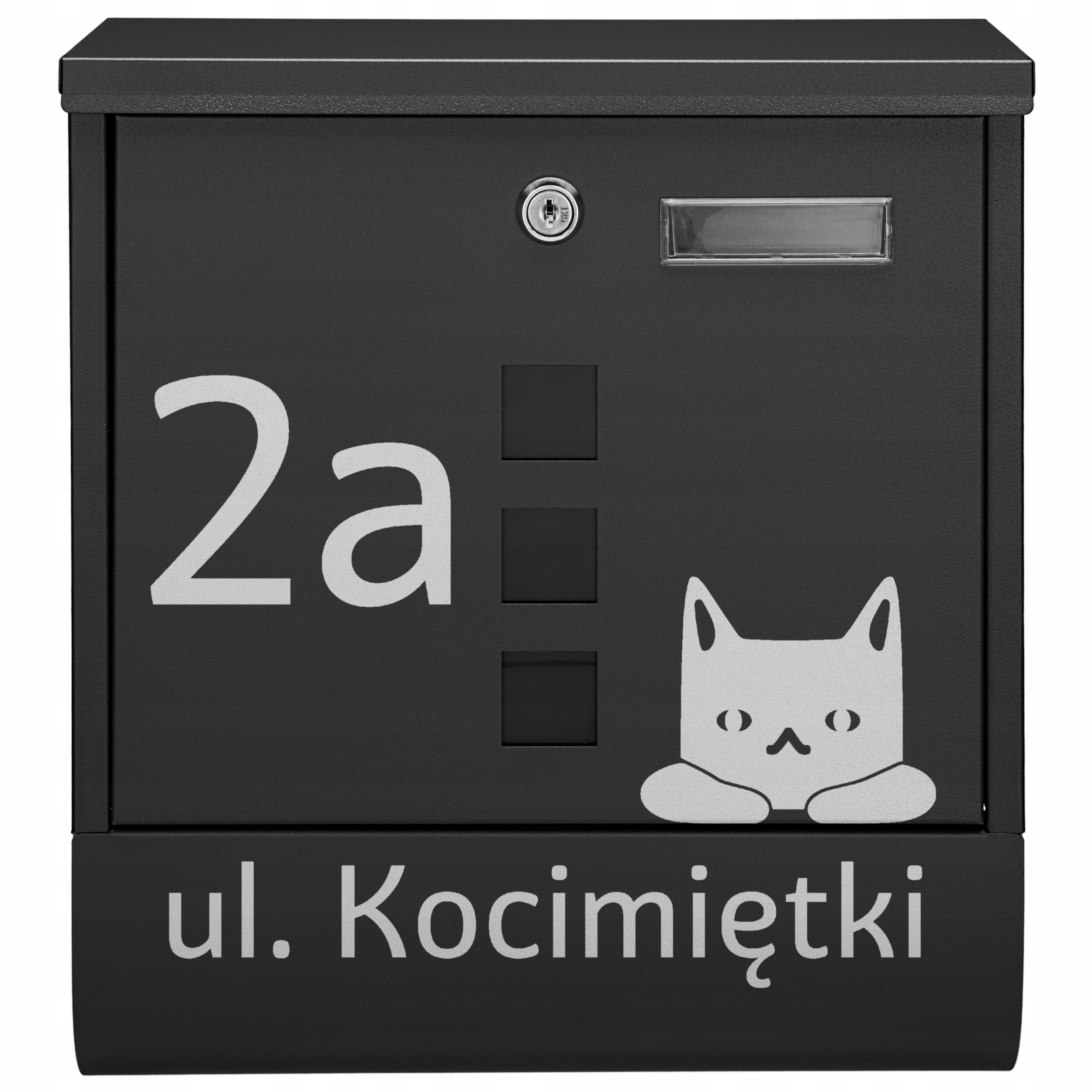 

Skrzynka Na Listy I Pocztę Tuba Czarny Wzór