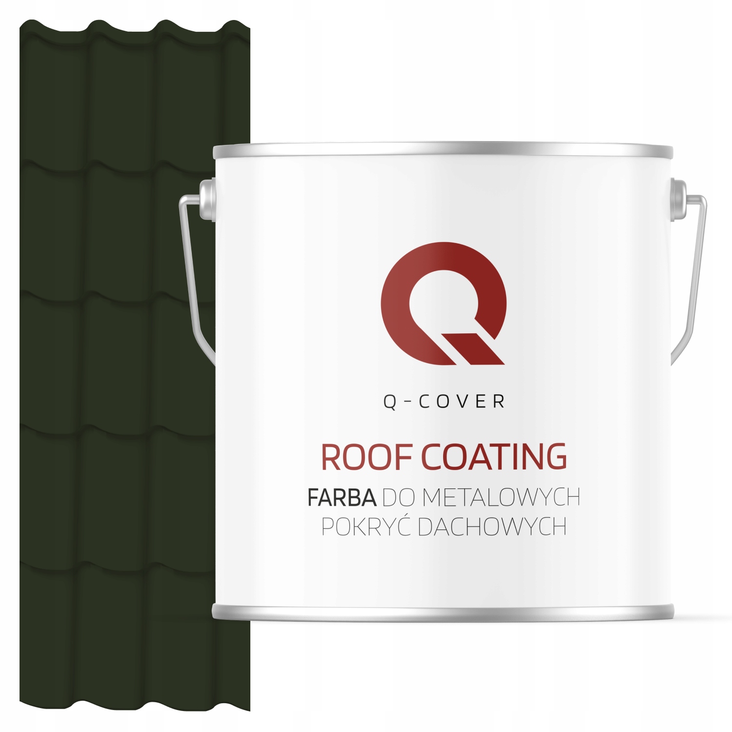 Farba Na Kovové Strechy Plechová Oceľ Fľašová Zelená Ral 6007 5L Matná