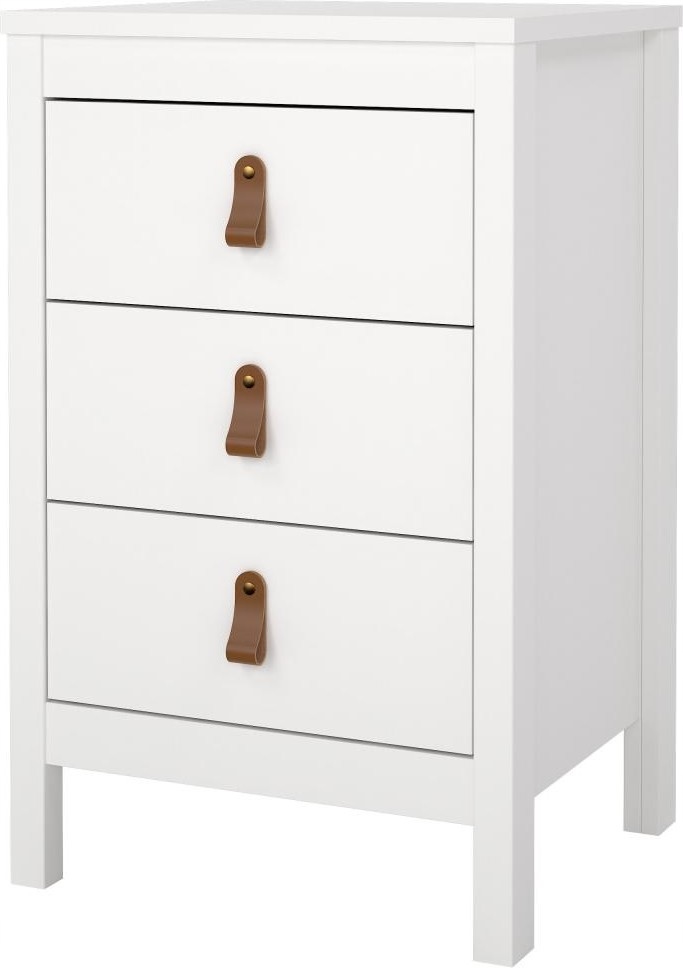 Stolik nocny Realty 44 cm biały