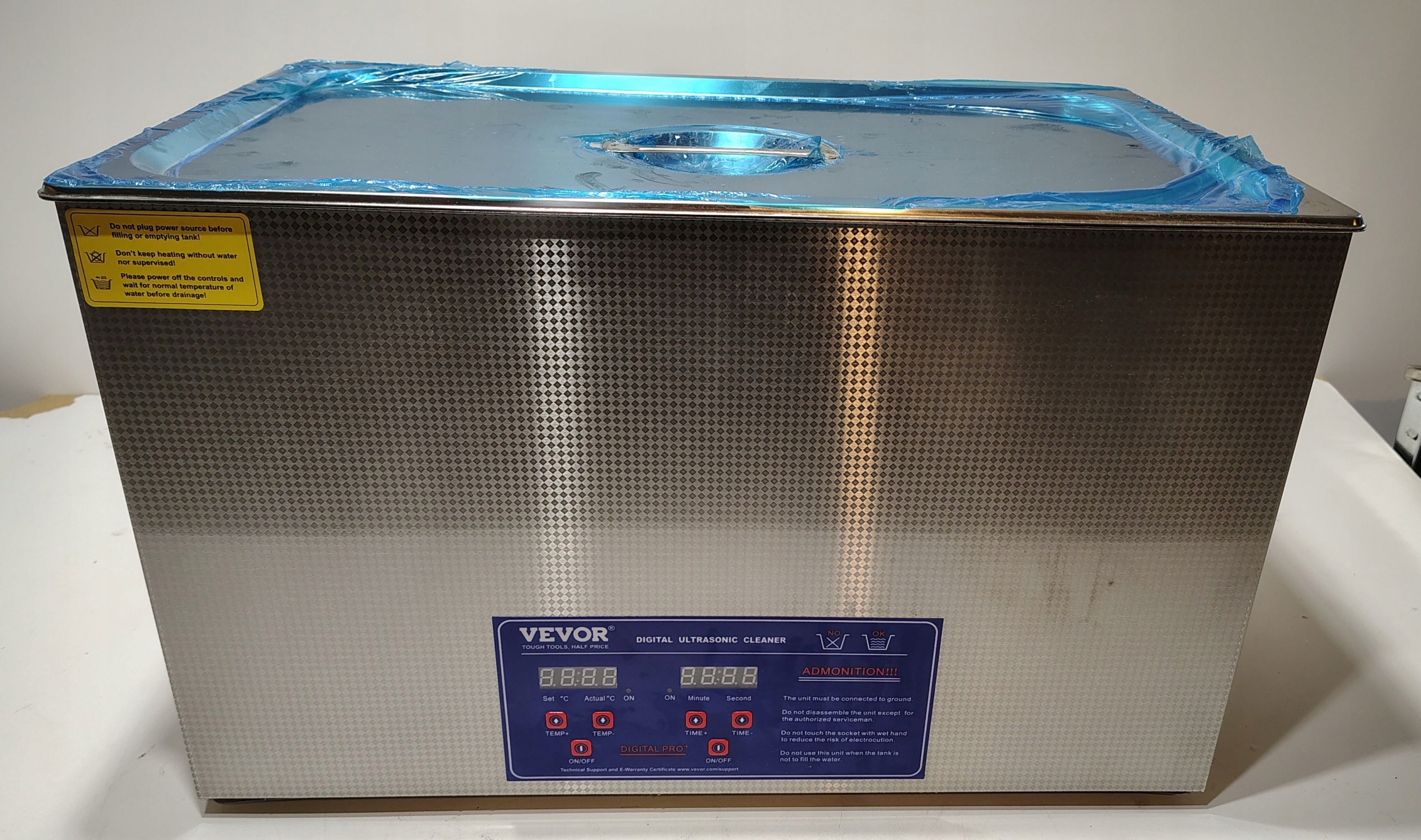 Vevor Ultrazvuková Myčka 30 L, Profesionální Čisticí Stroj 600 W 40 Khz