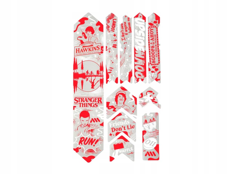 Naklejki na rower Ochrona Ramy Rowerowej Mtb Ams Stranger Things UpsideDo