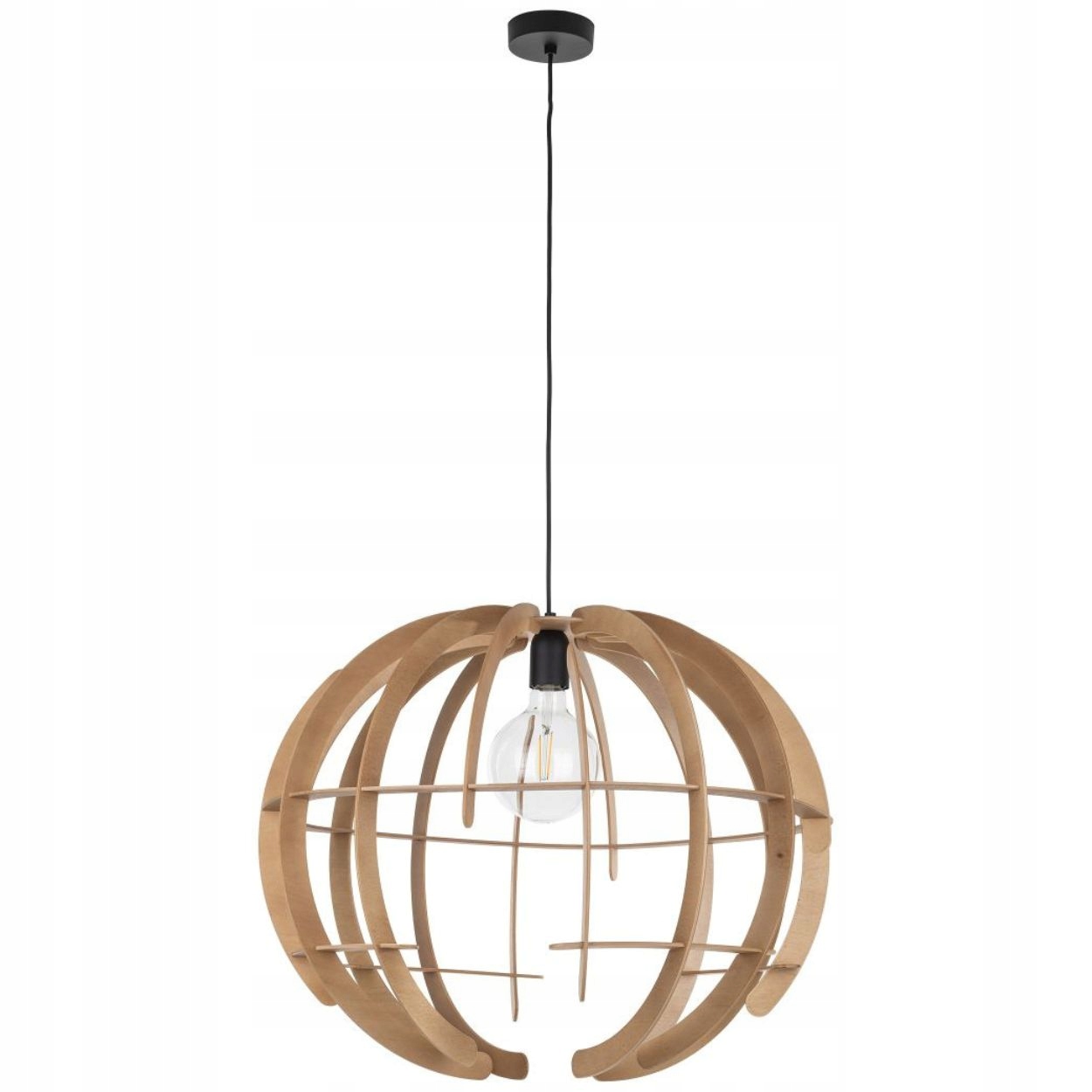 Závesná lampa Venus Wood L 1xE27 Rustikálna Moderná Obývacia Izba IP20