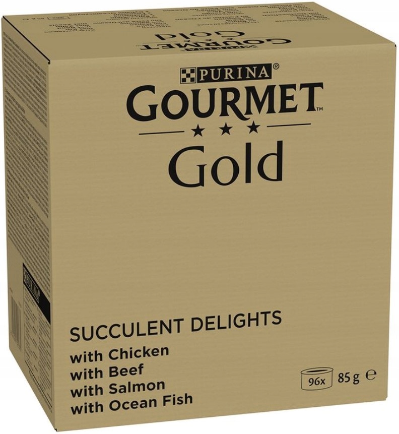 Gourmet Gold Succulent Delights Mokra Karma Mix 4 Smaków Dla Kota 96 x 85 g