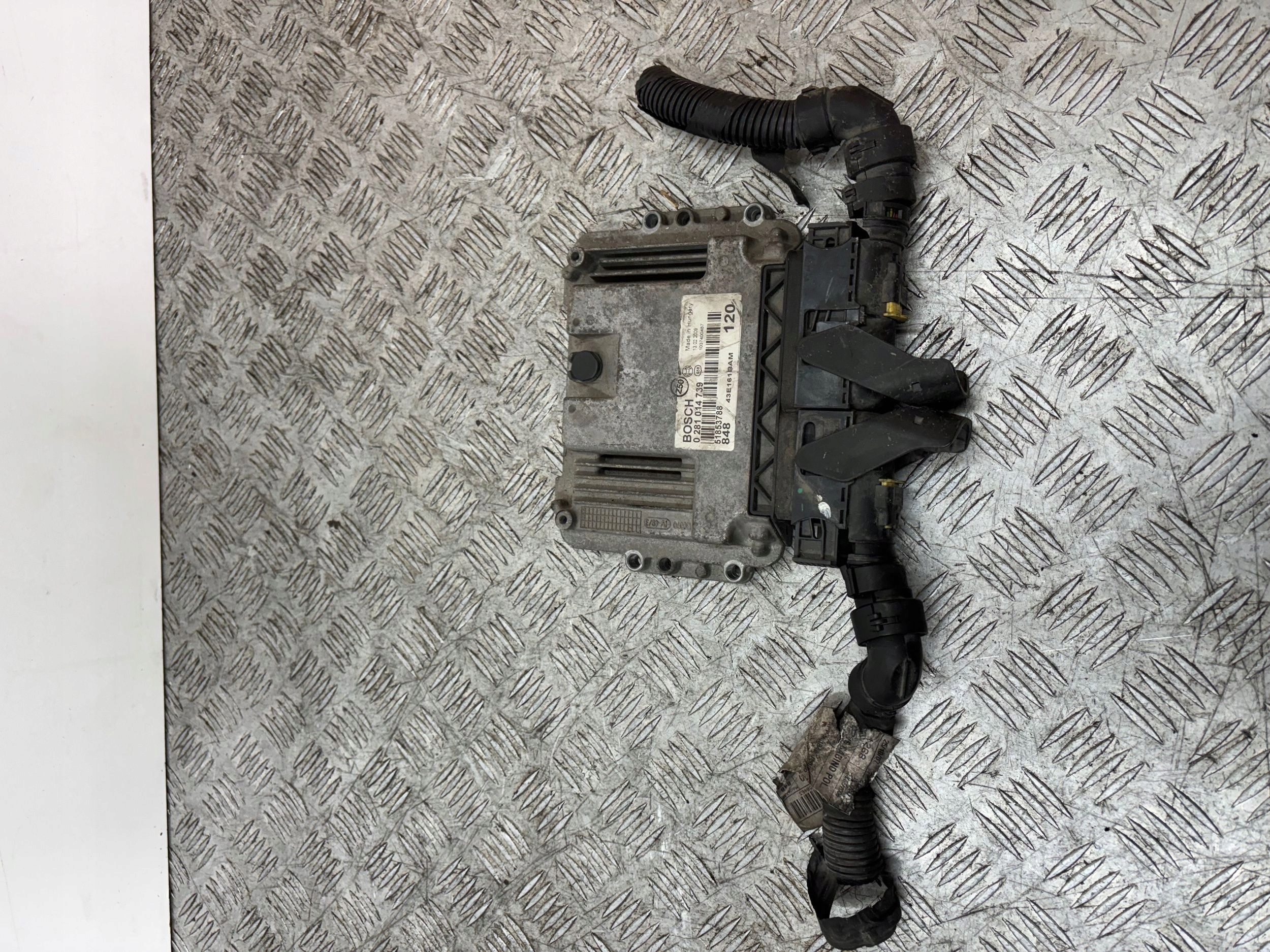 control unit of the engine computer FIAT 1.6 JTD 0281014739