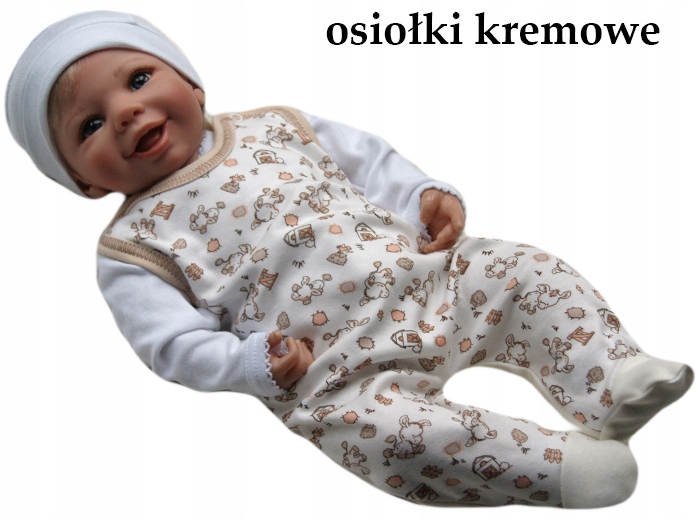 

Śpiochy śpioszki pajacyk 56 bawełniane