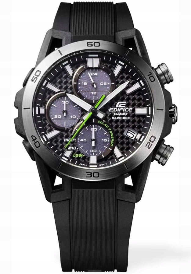 Pánské hodinky Casio Edifice EFS-S640PB Solar Szafir Gwar.3+3L Zibi +Gravírování