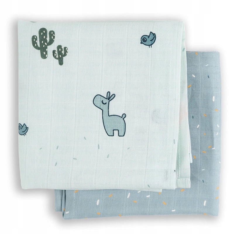 

Otulacze Pielucha Organic Gots Lalee Blue 120x120