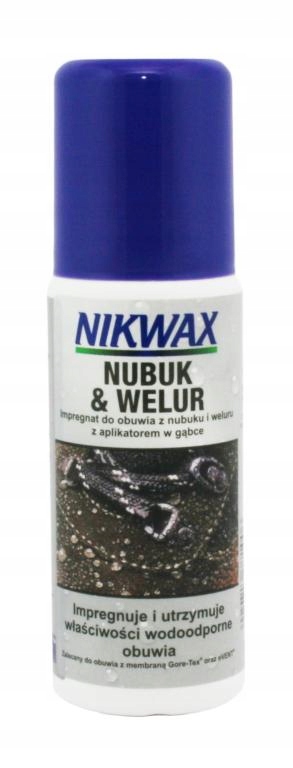 Impregnat do obuwia Nikwax welur/nubuk gąbka 125ml