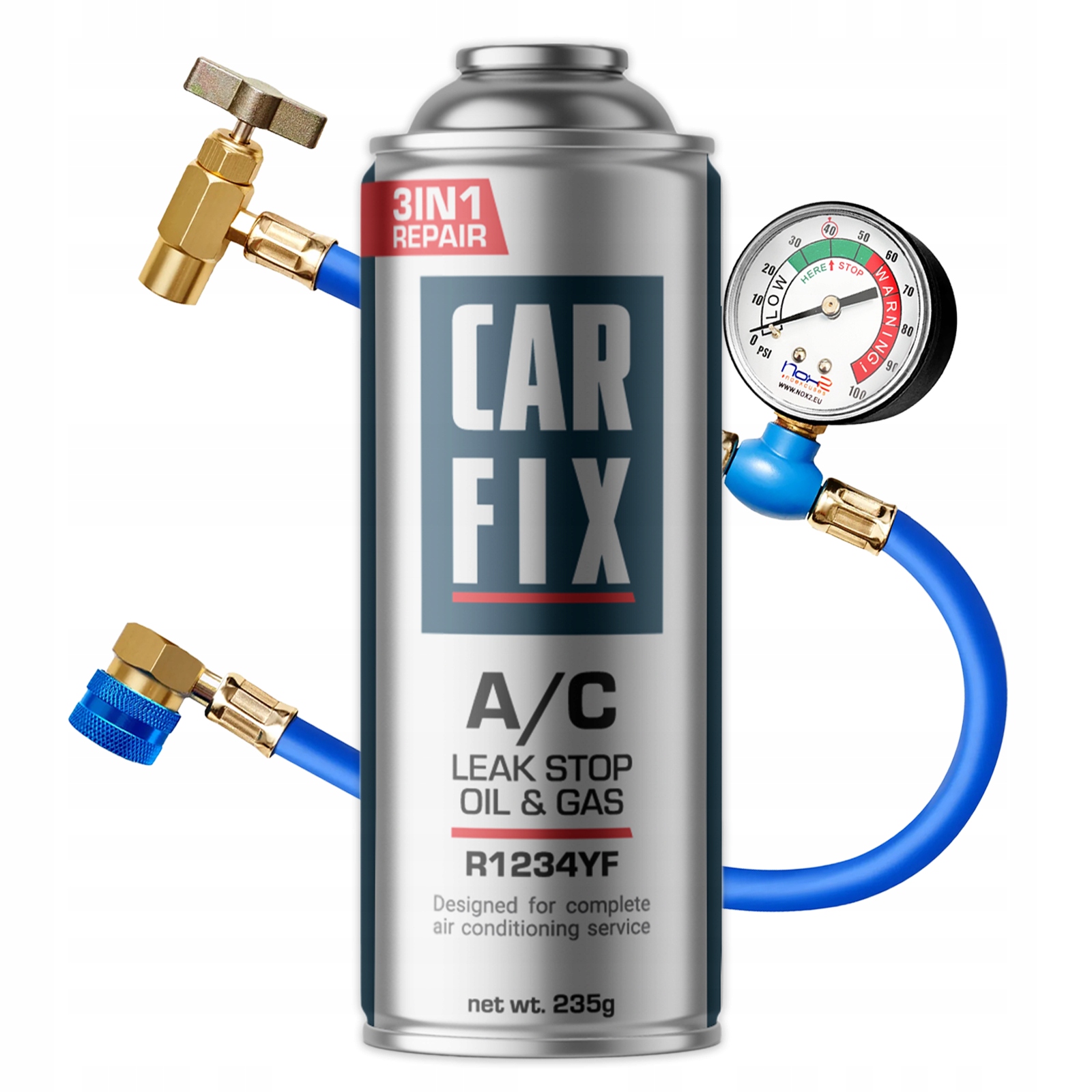 Gaz Do Klimatizace R1234YF Carfix 3v1 Faktor Olej Kabel R1234YF