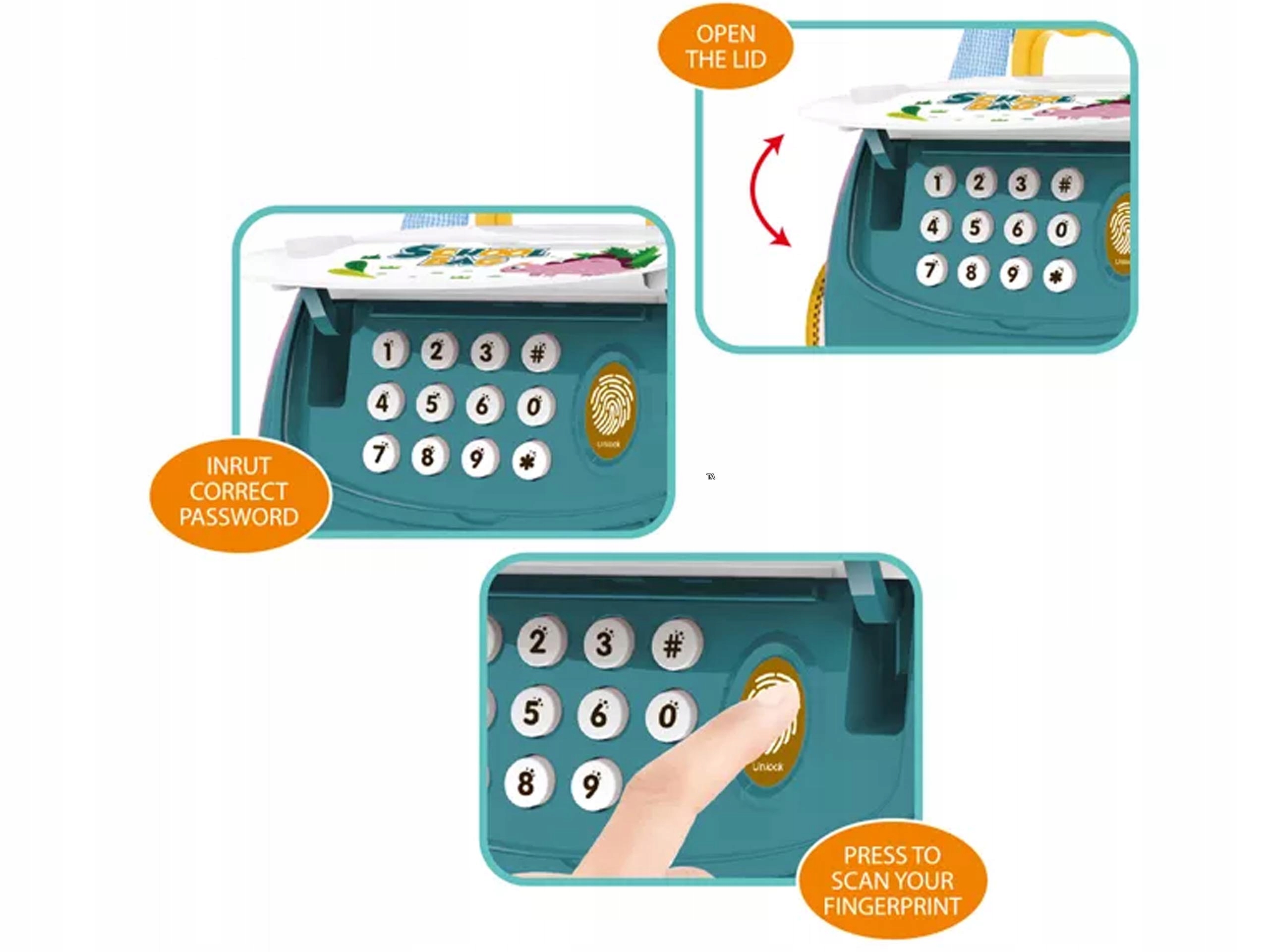 SKARBONKA ZOO PLECAK BANKOMAT ODCISK PALCA PIN Marka Pozostałe