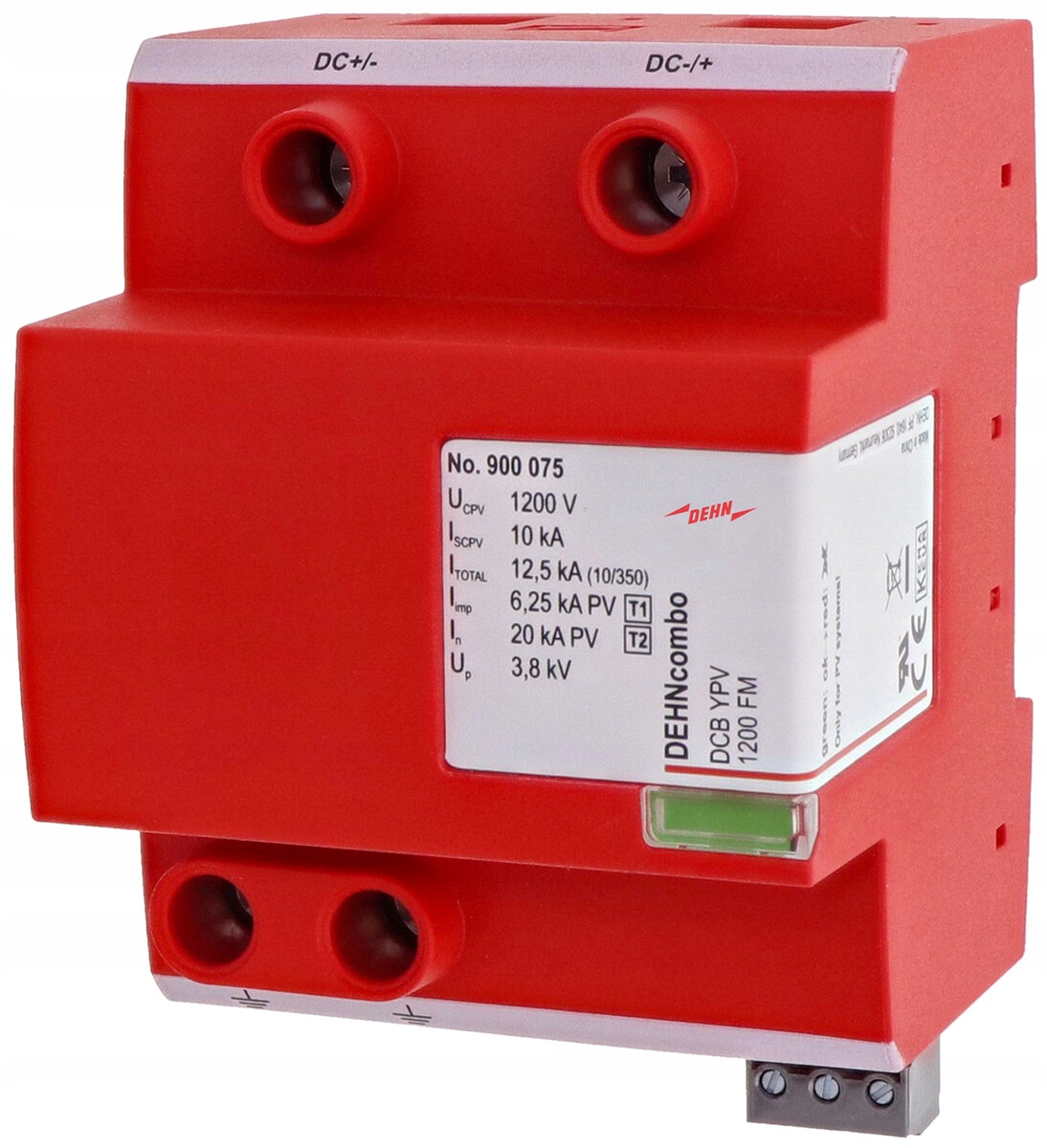 Omezovač přepětí Pv instalace DEHNcombo Ypv 1200 Fm Typ 1