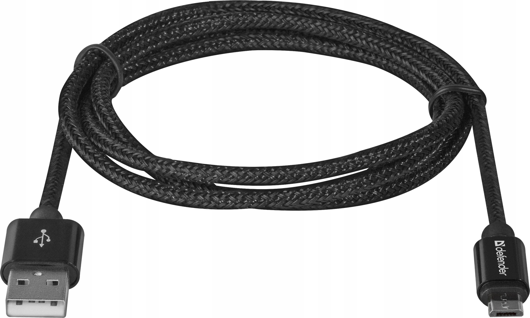 KABEL DEFENDER USB AM-MICRO BM 1.0m 2.1A CZARNY — 6