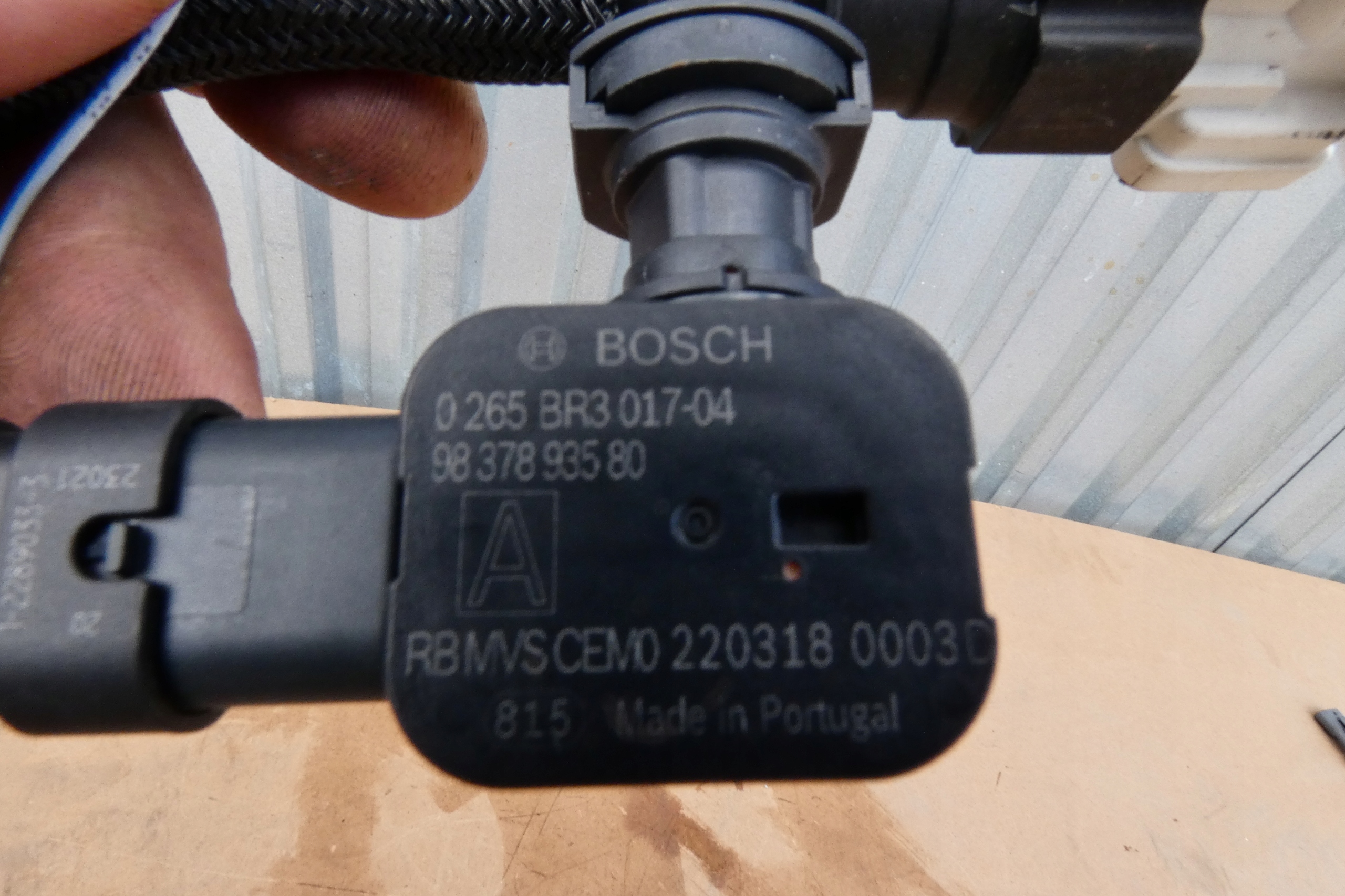 PEUGEOT CITROEN Schlauch servo Sensor HAMULACA 9837893580