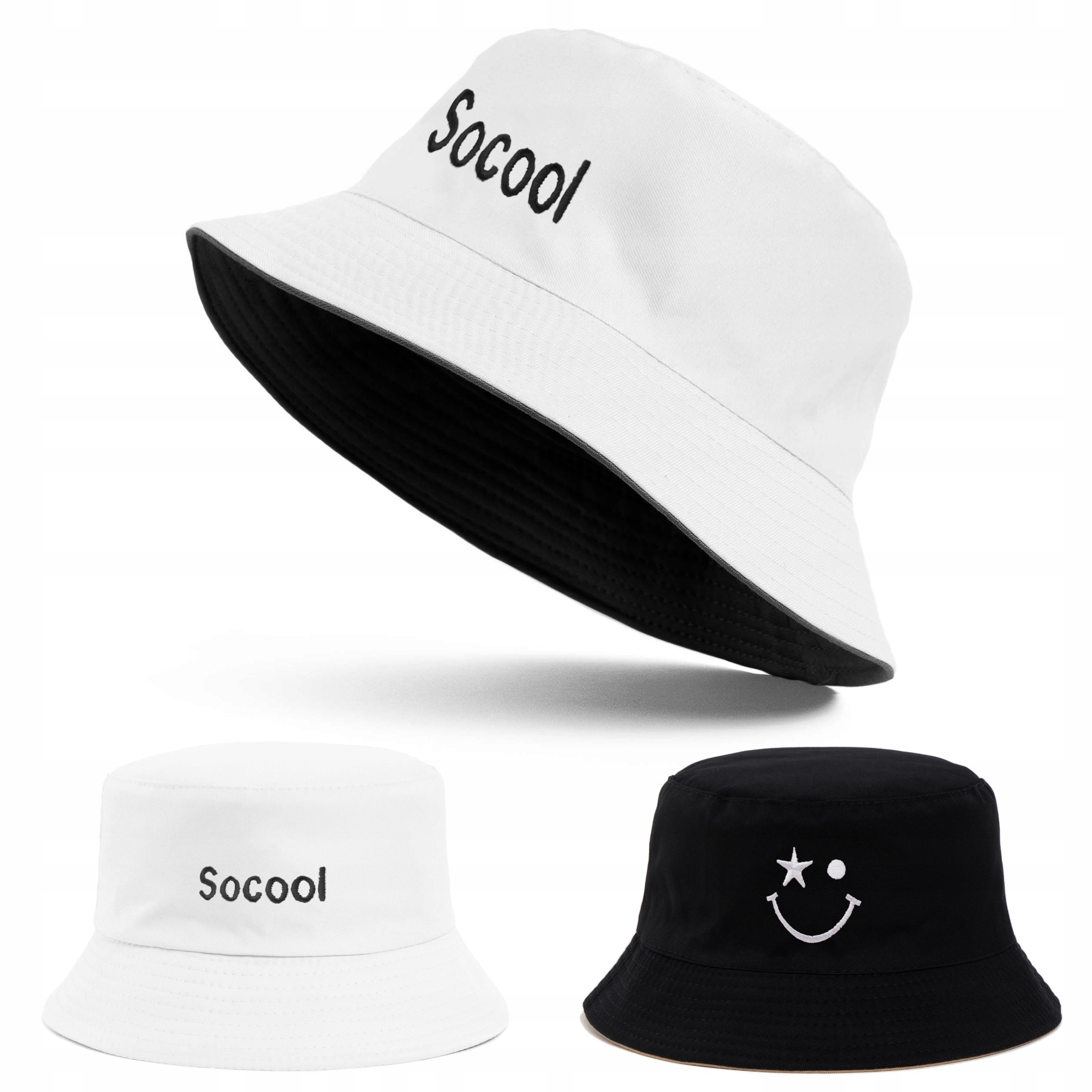 

Kapelusz Dzieci Rybacki Bucket Hat Lato Dwustronny