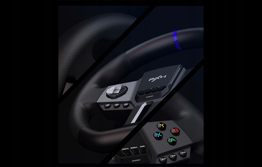 Кермо для ігор Pxn V9 Gen2 Pc Ps4 Xbox One Switch Педалі Пробігу Модель PXN-V9Gen2