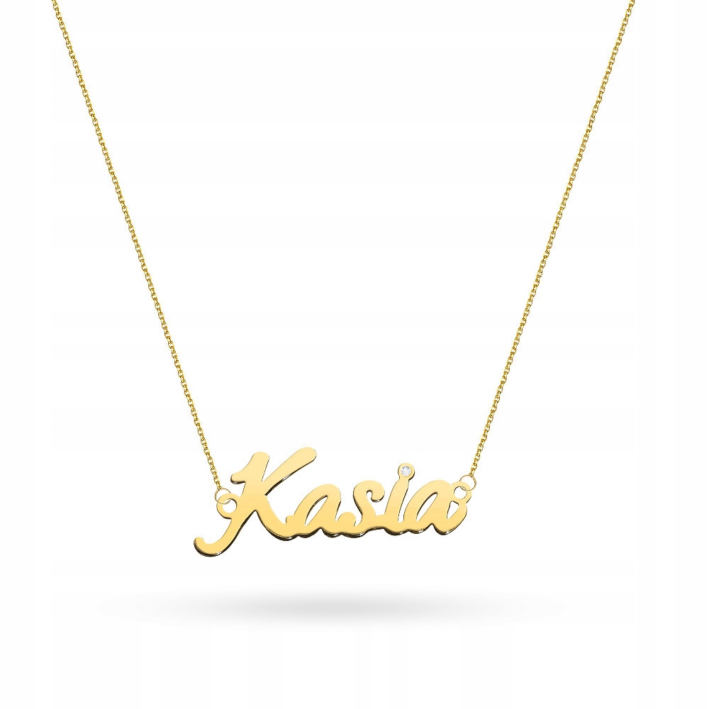 Zlatý Náhrdelník 585 Kasia s briliantem 0,005 ct