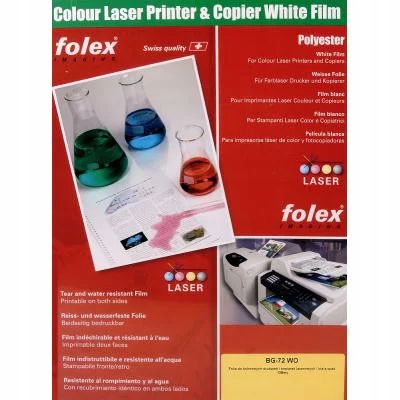 Biela fólia Folex BG-72 Wo laserová farba 50A3