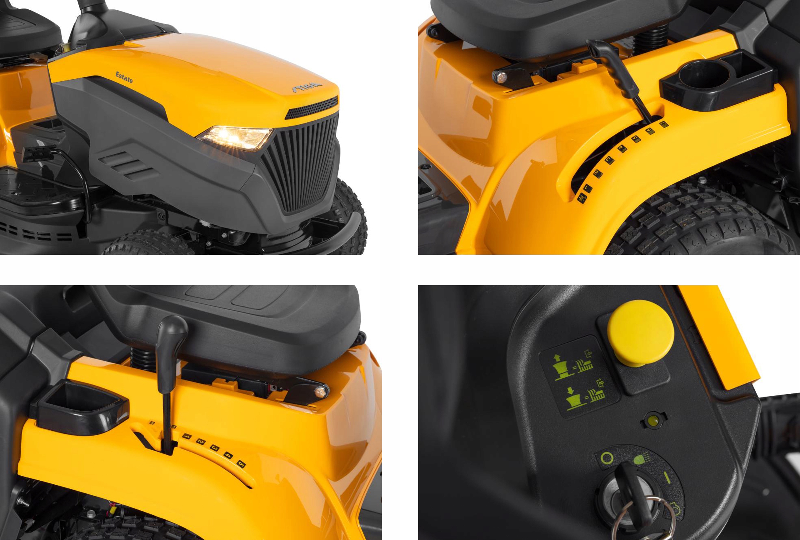 TRAKTOR OGRODOWY STIGA ST 400 MOC 16KM 414cm³ POWIĘKSZONY KOSZ+ PRZYCZEPKA Regulacja wysokości koszenia z regulacją