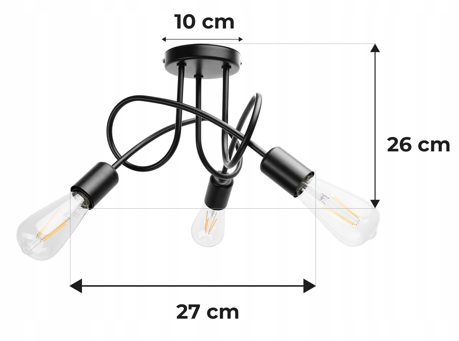 LAMPA WISZĄCA SUFITOWA ZAWIJANA LOFT 3xE27 Marka Berge