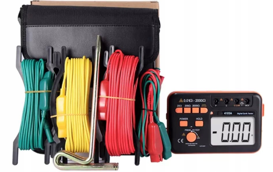 VC4105A Digitální LCD displej Měřič odporu uzemnění Tester 4S