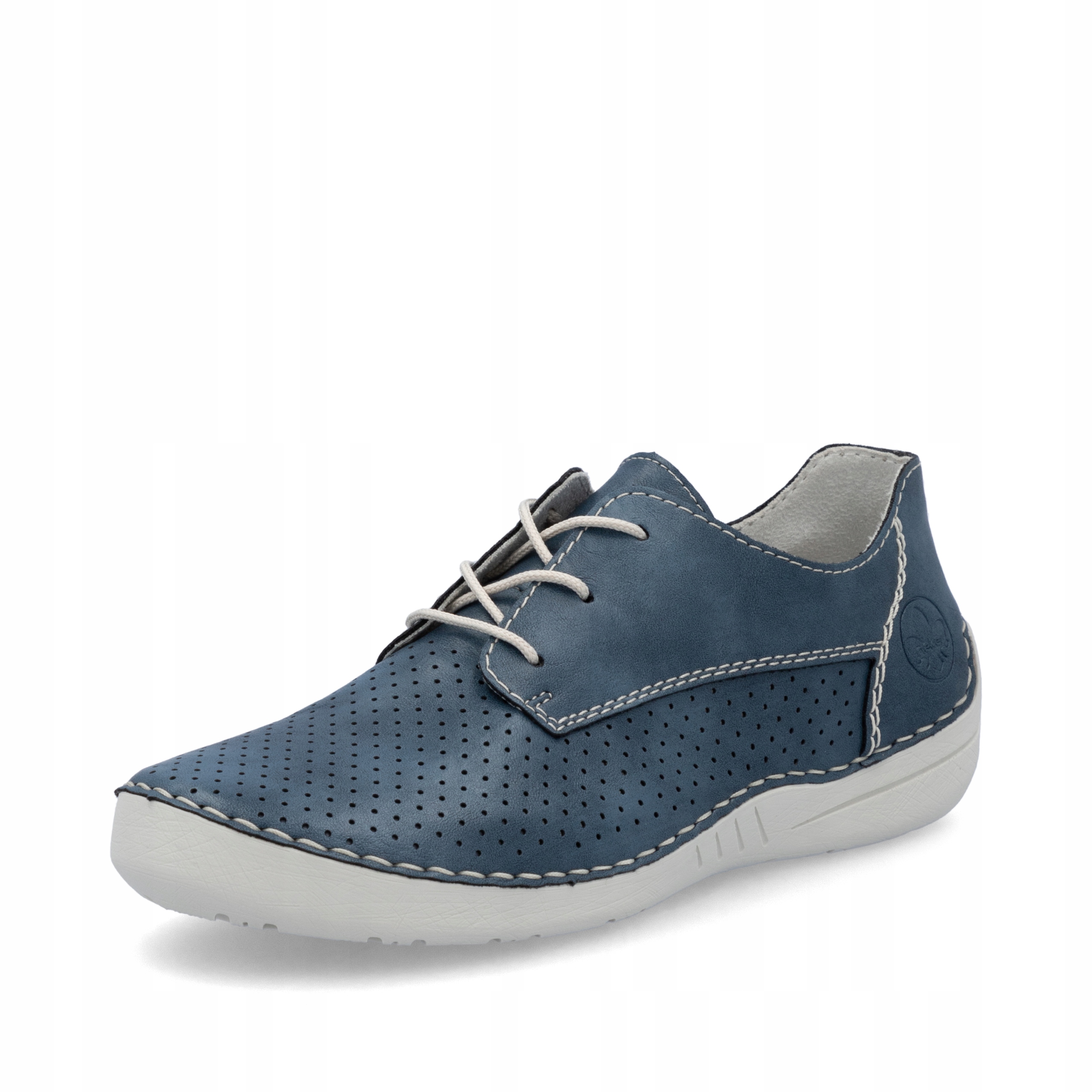 Rieker Antistress Dámské Polobotky 52526-14 Modré Ažurové vel. 38