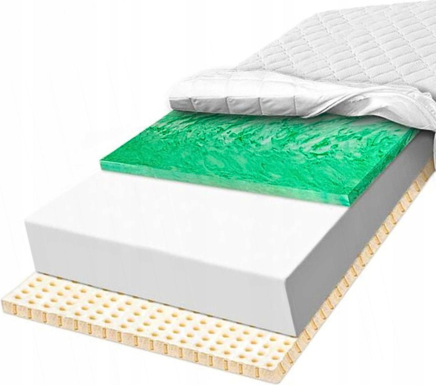 Penový matrac 90X200 hypoalergénny latex Verde vysoko odolný 12 cm H2