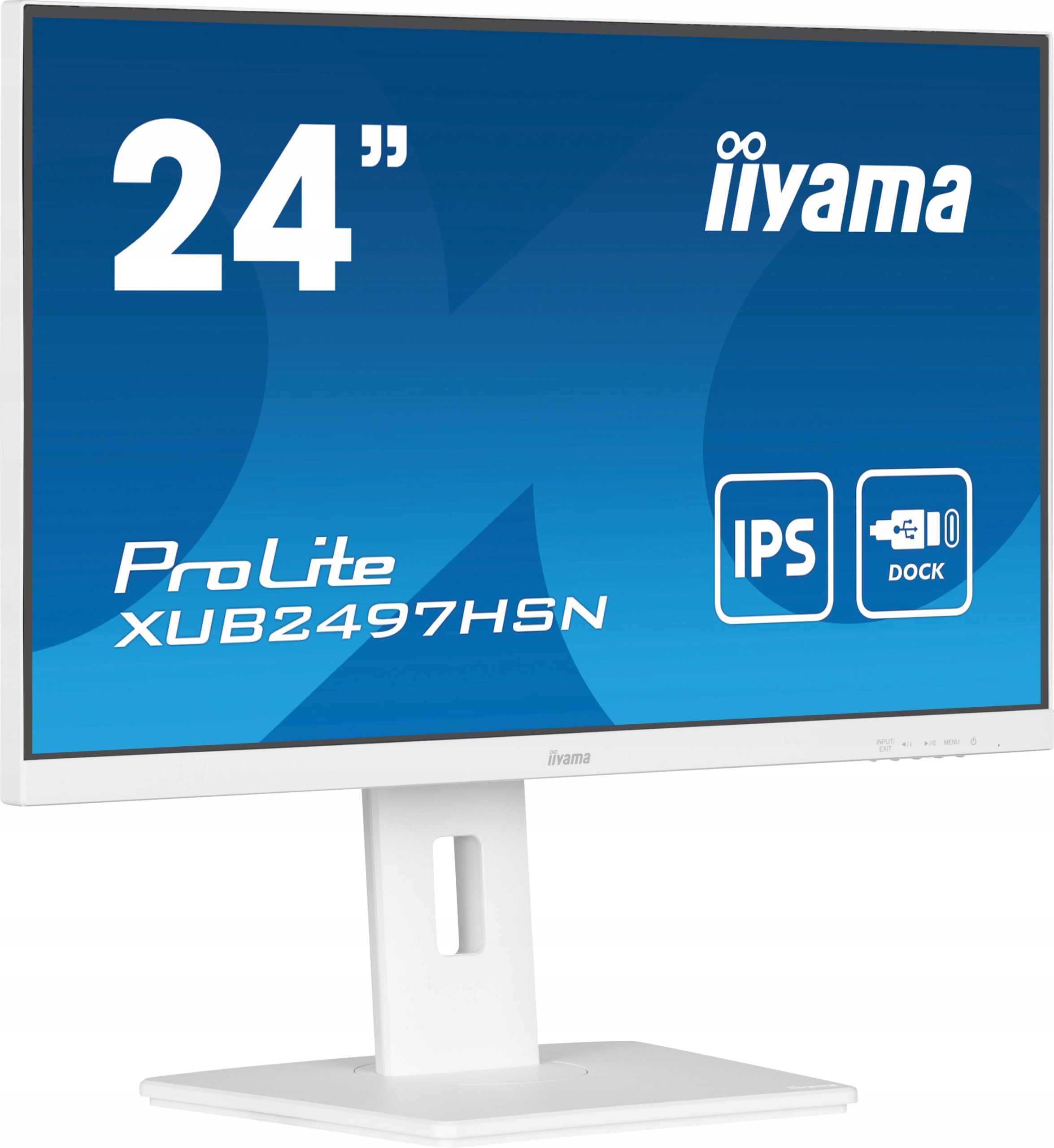 Bílý monitor iiyama ProLite XUB2497HSN-W2 24 Ips Led 1ms 100Hz /hdmi Dp/