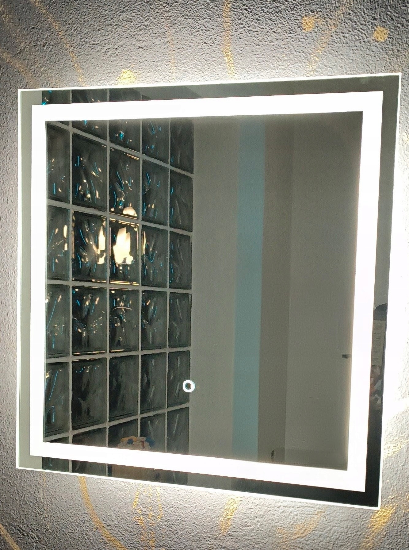 Led zrkadlo 60x60 cm na dotykový spínač Kúpeľňa, Hotel, Obývacia izba,