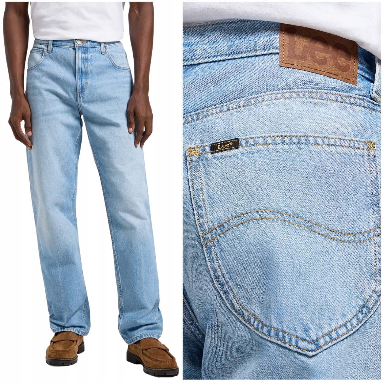 Lee Oscar Pure Handsome volné zúžené džínové kalhoty bez streče W32 L34