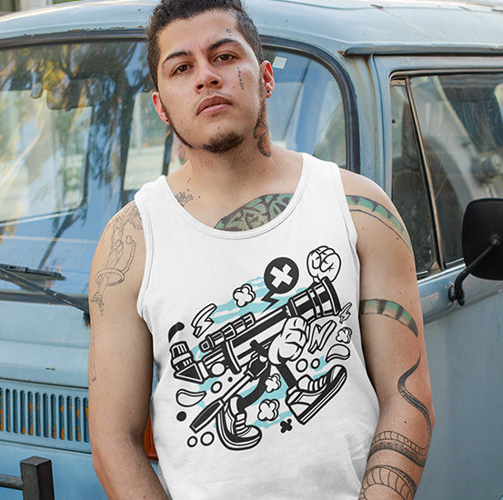 TANK TOP ANIMOWANE MONOCULAR Marka inna